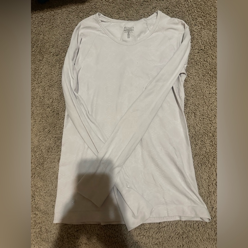 Athleta women's Light Gray Long Sleeve Tee